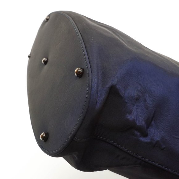 Auth Gucci Hand Bag Navy Blue Nylon #8276G52 - Picture 11 of 15